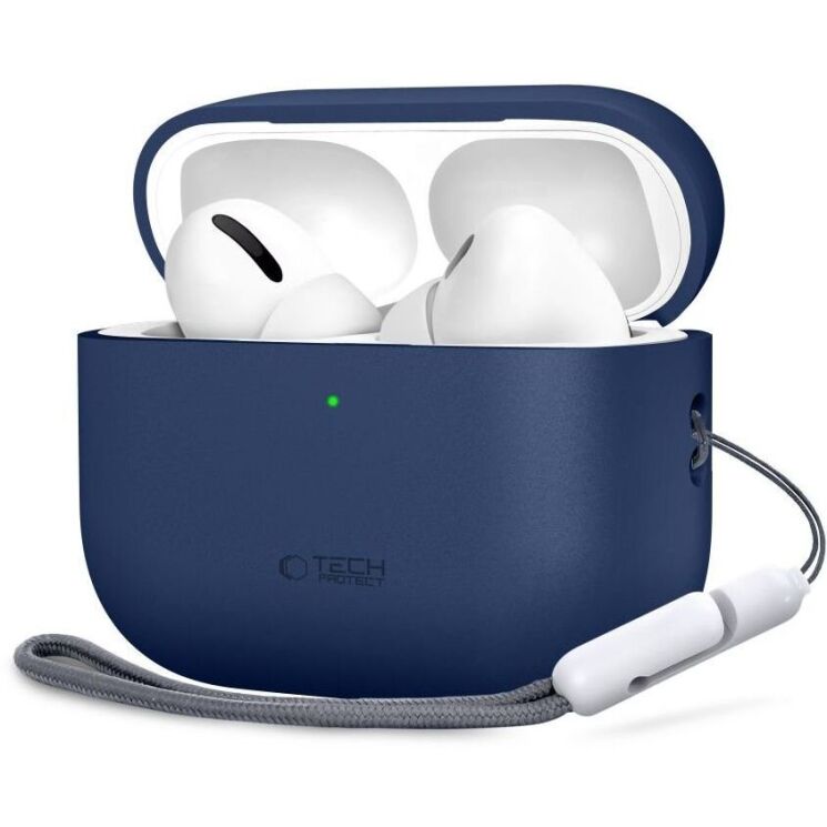 Защитный чехол Tech-Protect Silicone Case для AirPods Pro 3 - Navy Blue: фото 1 из 7