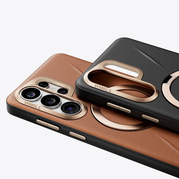 Защитный чехол TORRAS Ostand Q3 VegSkin (with MagSafe) для Samsung Galaxy S26 Ultra - Black: фото 6 из 10