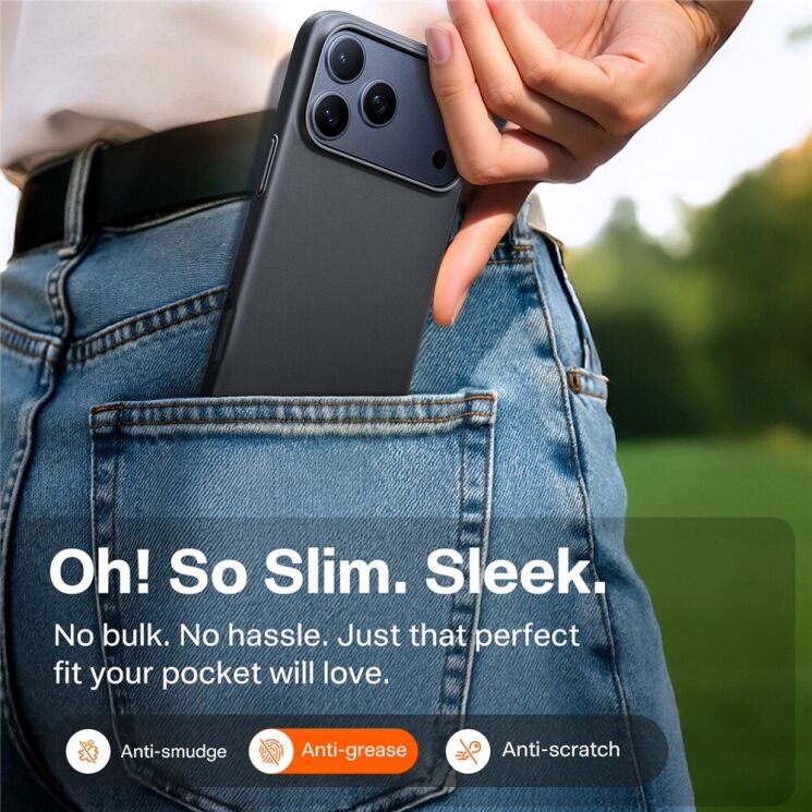 Захисний чохол TORRAS Slim Fit MagSafe для Apple iPhone 17 Pro - Black: фото 6 з 7