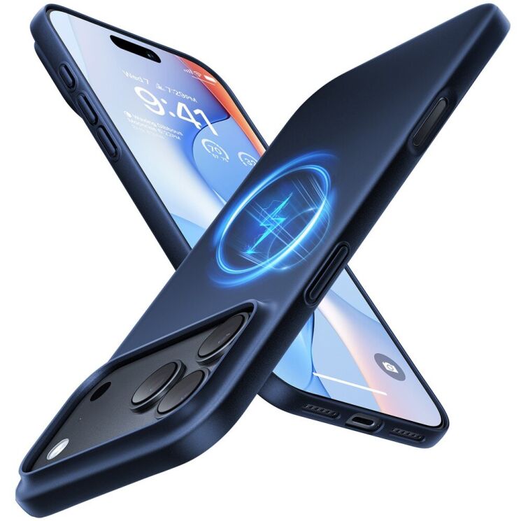 Захисний чохол TORRAS Slimfit (with MagSafe) для Apple iPhone 18 Pro - Navy Blue: фото 1 з 8