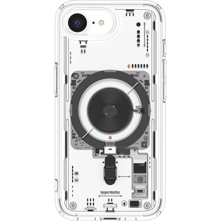 Защитный чехол Ultra Hybrid Neo One (MagFit) для Apple iPhone 16e (ACS09143) - Clear: фото 2 из 15