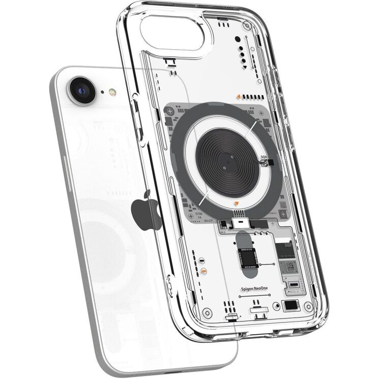 Защитный чехол Ultra Hybrid Neo One (MagFit) для Apple iPhone 16e (ACS09143) - Clear: фото 4 из 15