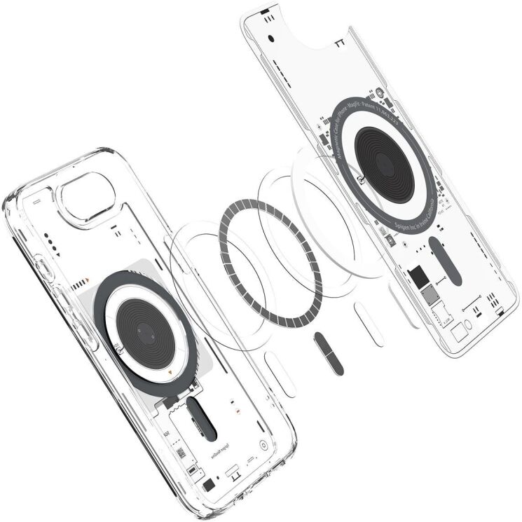 Защитный чехол Ultra Hybrid Neo One (MagFit) для Apple iPhone 16e (ACS09143) - Clear: фото 5 из 15