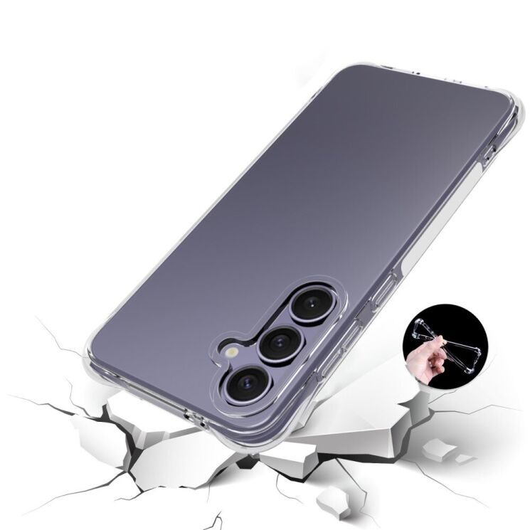 Защитный чехол UniCase AirBag для Samsung Galaxy S24 FE (S721) - Transparent: фото 2 из 5