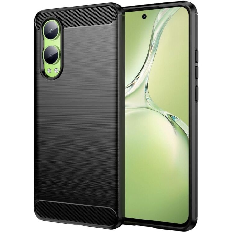 Защитный чехол UniCase Carbon для OnePlus Nord CE 4 Lite - Black: фото 1 из 8