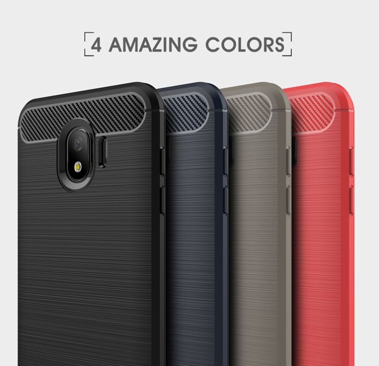 Защитный чехол UniCase Carbon для Samsung Galaxy J4 2018 (J400) - Grey: фото 3 из 8