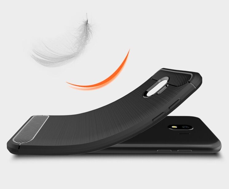 Защитный чехол UniCase Carbon для Samsung Galaxy J4 2018 (J400) - Grey: фото 7 из 8
