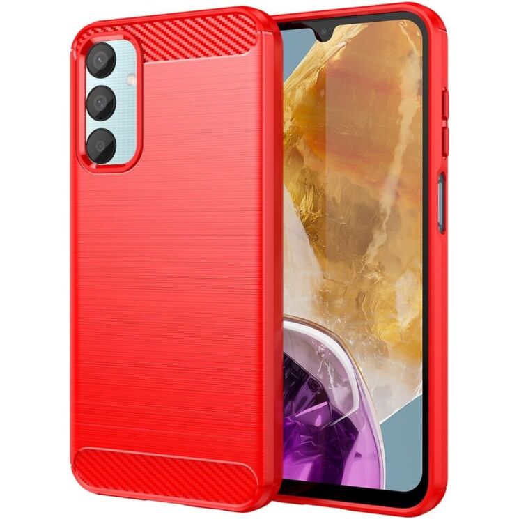 Защитный чехол UniCase Carbon для Samsung Galaxy M15 (M156) - Red: фото 1 из 8