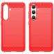 Защитный чехол UniCase Carbon для Samsung Galaxy S24 (S921) / Galaxy S25 (S931) - Red (343517R). Фото 2 из 8