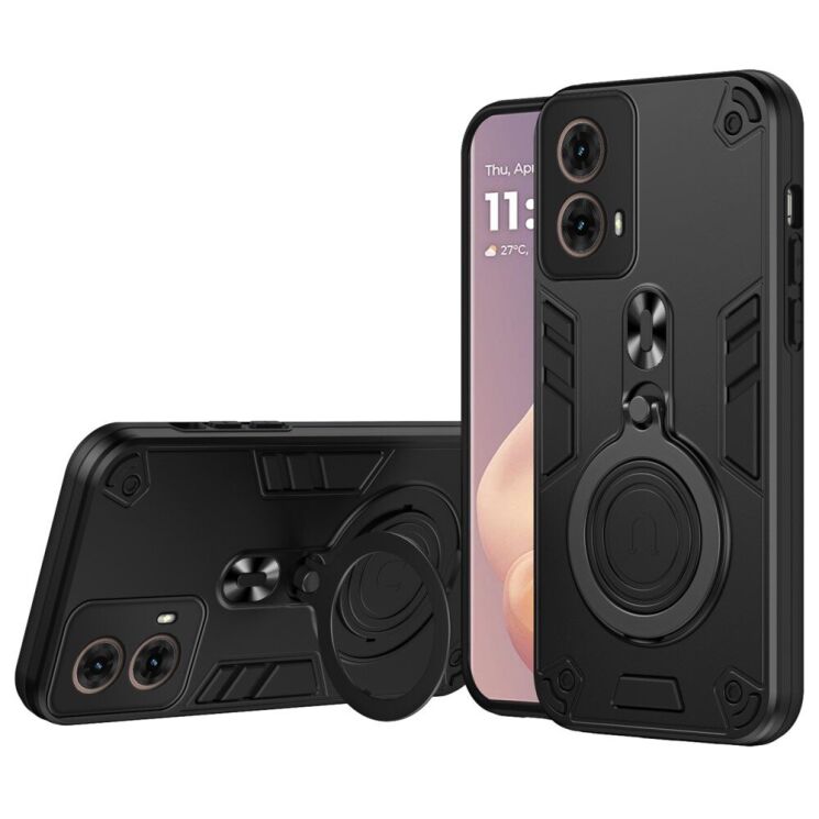 Захисний чохол UniCase Cosmic Armor для Motorola Moto G85 - Black: фото 1 з 8
