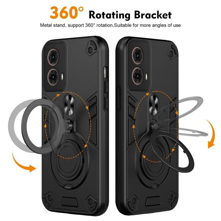 Захисний чохол UniCase Cosmic Armor для Motorola Moto G85 - Black: фото 2 з 8