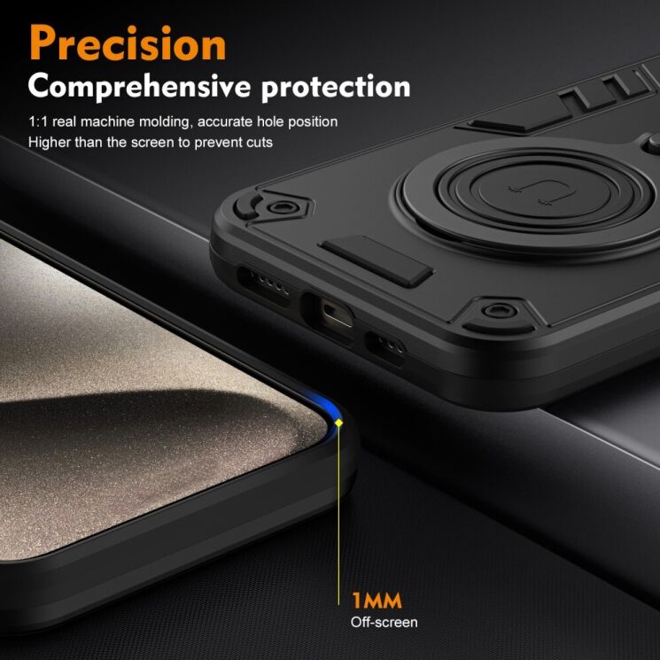 Защитный чехол UniCase Cosmic Armor для Xiaomi Redmi Note 14 Pro Plus - Black: фото 5 из 7