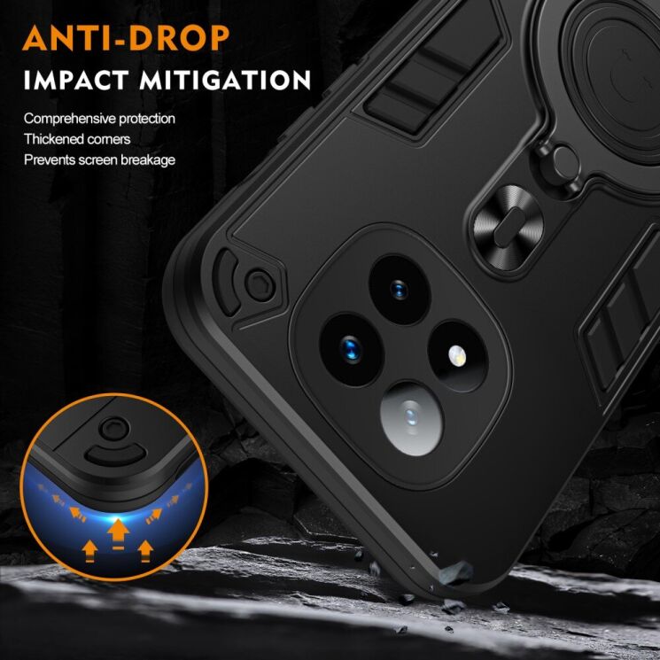 Защитный чехол UniCase Cosmic Armor для Xiaomi Redmi Note 14 Pro Plus - Black: фото 6 из 7