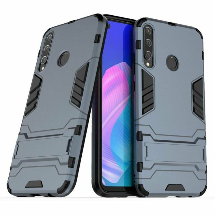 Захисний чохол UniCase Hybrid для Huawei P40 Lite E - Blue: фото 1 з 8