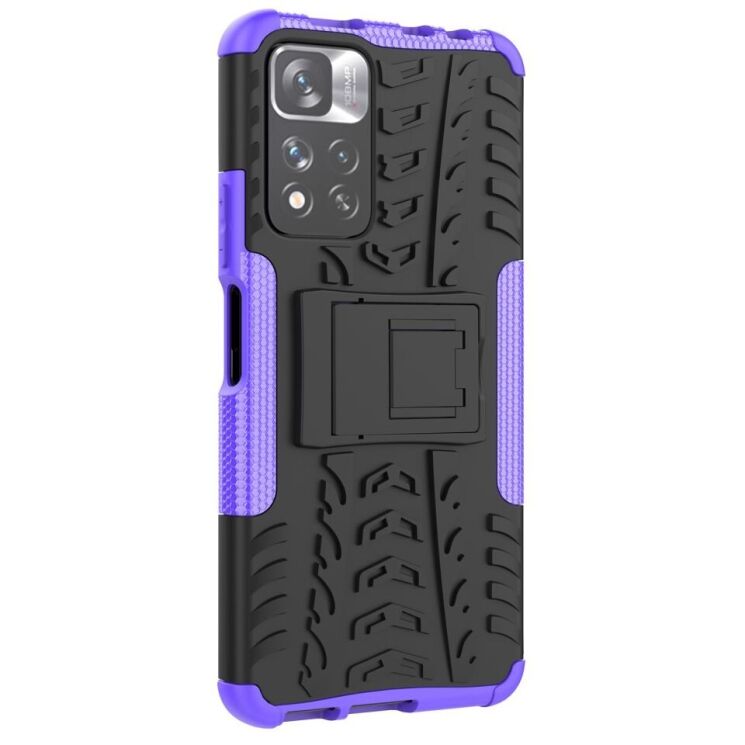Противоударный чехол UniCase Hybrid X для Xiaomi Redmi Note 11 Pro (Chinese) / Note 11 Pro+ - Purple: фото 3 из 18