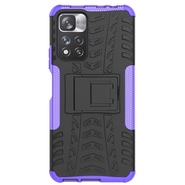 Противоударный чехол UniCase Hybrid X для Xiaomi Redmi Note 11 Pro (Chinese) / Note 11 Pro+ - Purple: фото 2 из 18