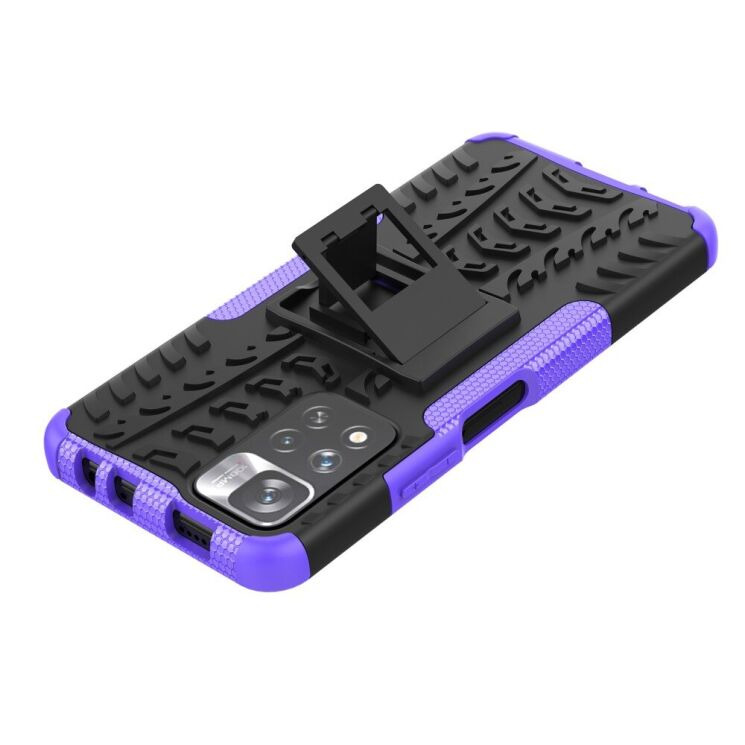Противоударный чехол UniCase Hybrid X для Xiaomi Redmi Note 11 Pro (Chinese) / Note 11 Pro+ - Purple: фото 6 из 18
