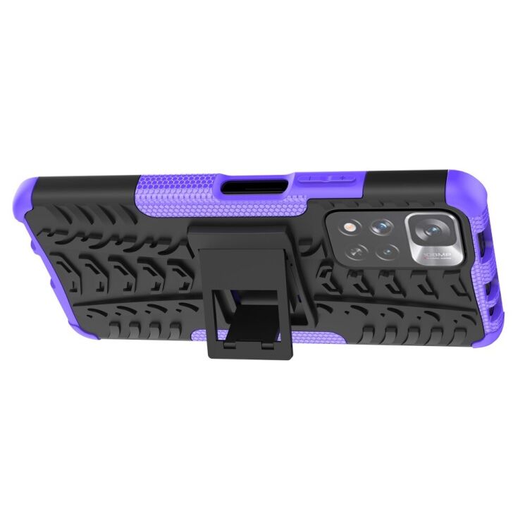 Противоударный чехол UniCase Hybrid X для Xiaomi Redmi Note 11 Pro (Chinese) / Note 11 Pro+ - Purple: фото 5 из 18