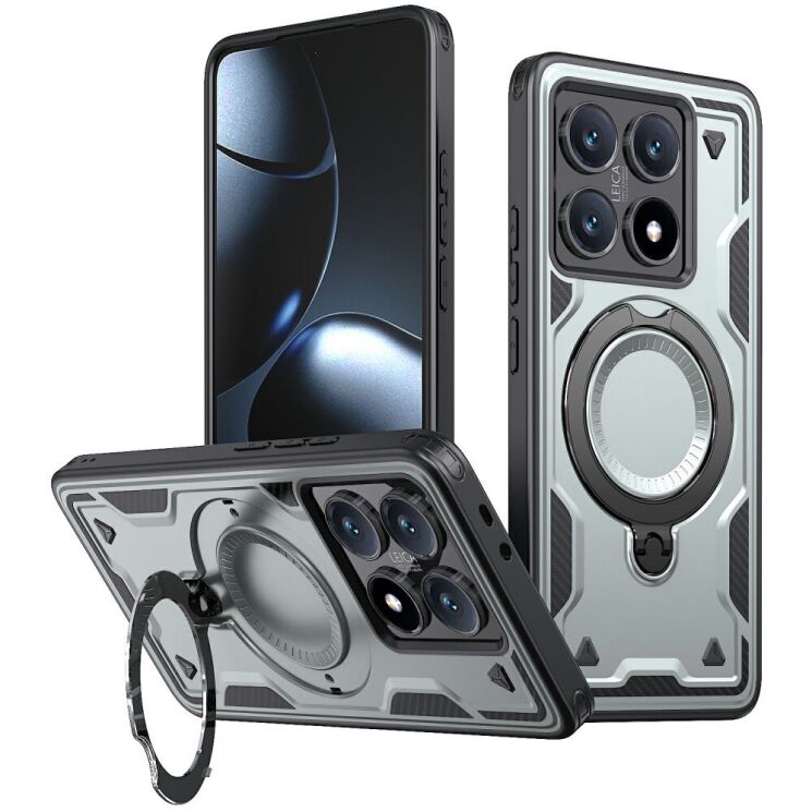 Защитный чехол UniCase Lander Armor для Xiaomi 14T Pro - Grey: фото 1 из 6