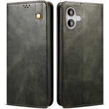 Защитный чехол UniCase Leather Wallet для Apple iPhone 16 Plus - Green: фото 1 из 10
