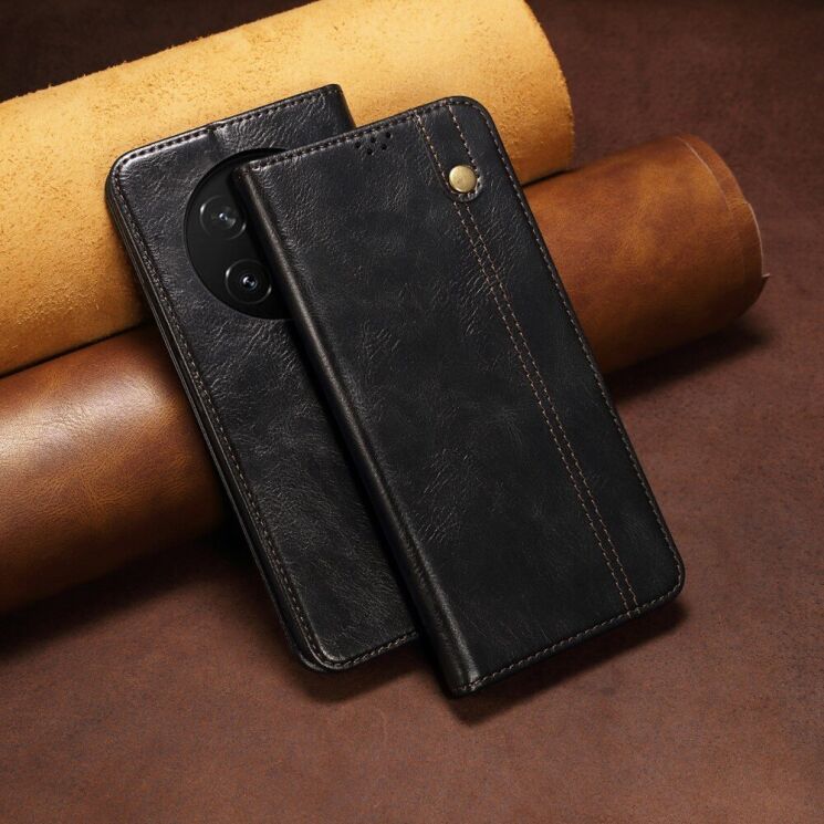 Защитный чехол UniCase Leather Wallet для Honor Magic 7 Pro - Black: фото 7 из 7