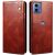 Защитный чехол UniCase Leather Wallet для Motorola Moto G24 / G04 / G04s / E14 - Brown: фото 1 из 9
