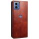 Защитный чехол UniCase Leather Wallet для Motorola Moto G24 / G04 / G04s / E14 - Brown (347841Z). Фото 8 из 9