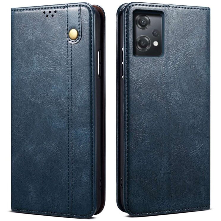 Чохол-книжка з кишеньками UniCase Leather Wallet для OnePlus Nord CE 2 Lite - Blue: фото 1 з 18