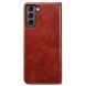 Защитный чехол UniCase Leather Wallet для Samsung Galaxy S22 - Brown (290053Z). Фото 5 из 31