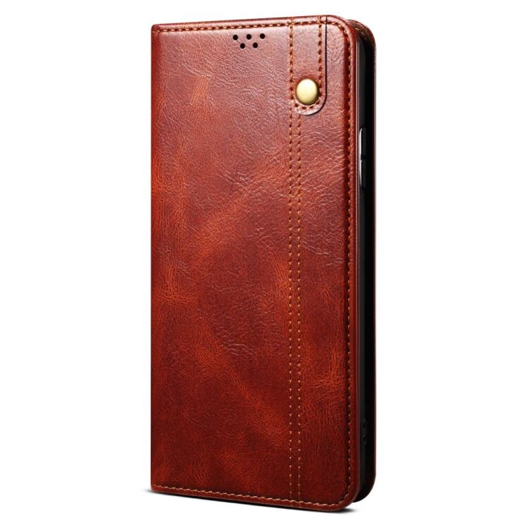 Защитный чехол UniCase Leather Wallet для Samsung Galaxy S22 - Brown: фото 2 из 31