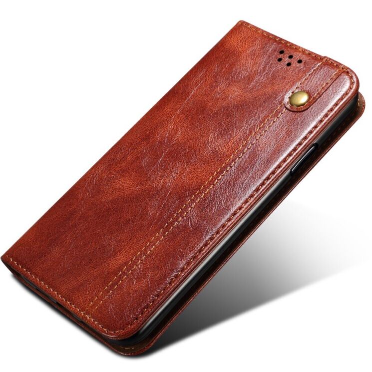 Защитный чехол UniCase Leather Wallet для Samsung Galaxy S22 - Brown: фото 6 из 31