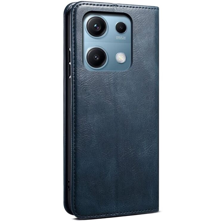 Захисний чохол UniCase Leather Wallet для Xiaomi Redmi Note 14S - Blue: фото 7 з 7