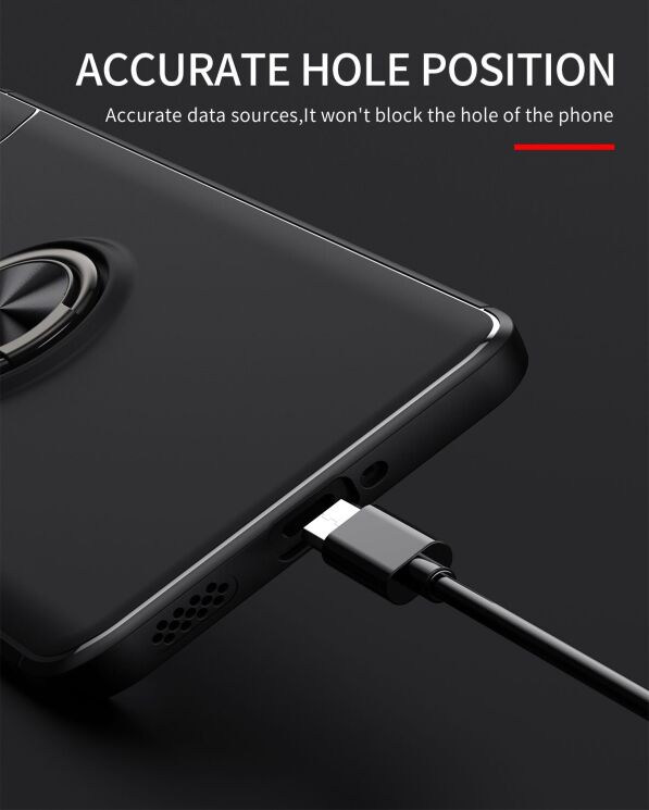 Захисний чохол UniCase Magnetic Ring для Realme GT Neo 2 / GT Neo 3T - Black: фото 13 з 13