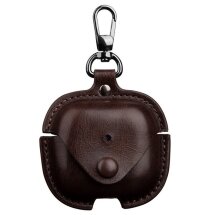 Защитный чехол UniCase Retro Cover для Apple AirPods 4 - Dark Brown: фото 1 из 11