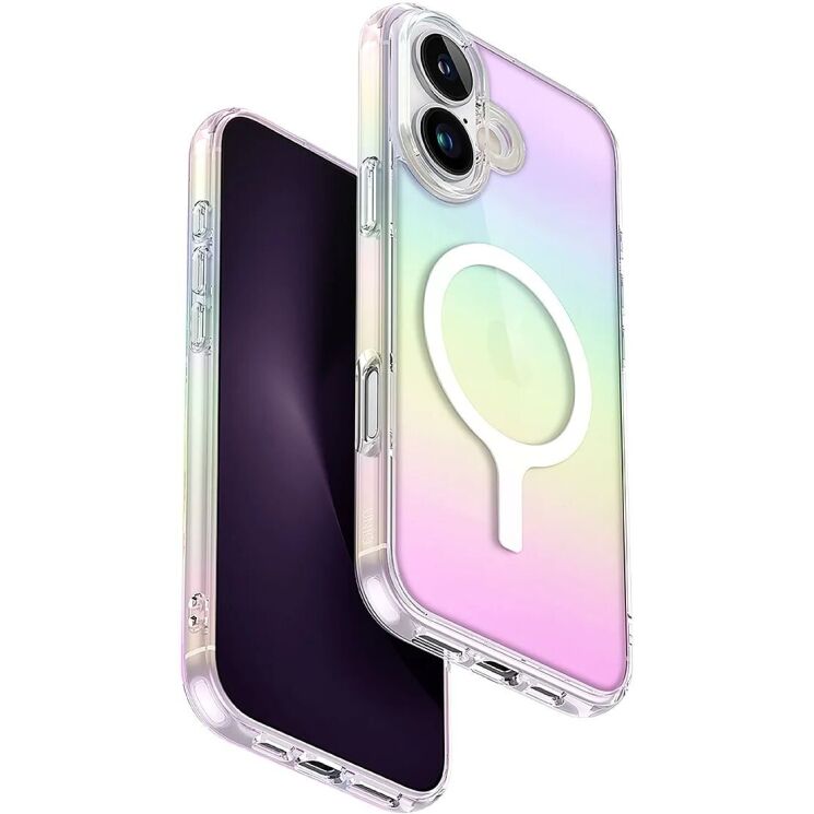 Защитный чехол UNIQ Iridescia для Apple iPhone 16 - Holo Quartz: фото 1 из 7