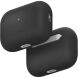 Защитный чехол UNIQ Lino для AirPods Pro 3 (UNIQ-AIRPODSPRO3-LINOCHRGRY) - Black (390182B). Фото 3 из 11