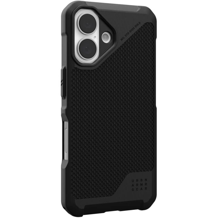Захисний чохол URBAN ARMOR GEAR (UAG) Metropolis LT MagSafe для Apple iPhone 16 - Kevlar Black: фото 3 з 7