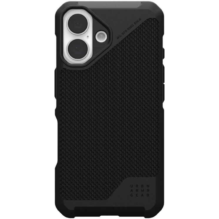 Захисний чохол URBAN ARMOR GEAR (UAG) Metropolis LT MagSafe для Apple iPhone 16 - Kevlar Black: фото 1 з 7