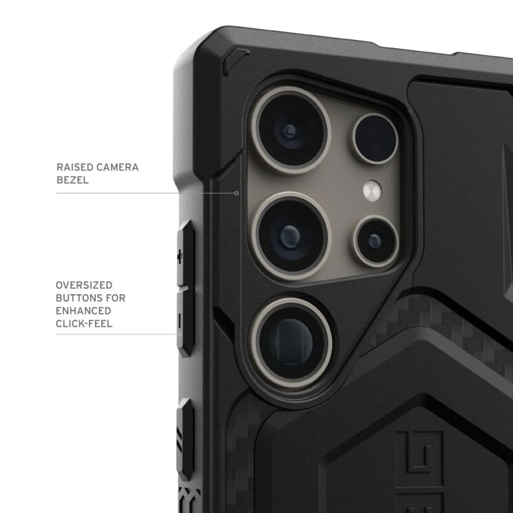 Захисний чохол URBAN ARMOR GEAR (UAG) Monarch Pro для Samsung Galaxy S24 Plus (S926) - Carbon Fiber: фото 10 з 13