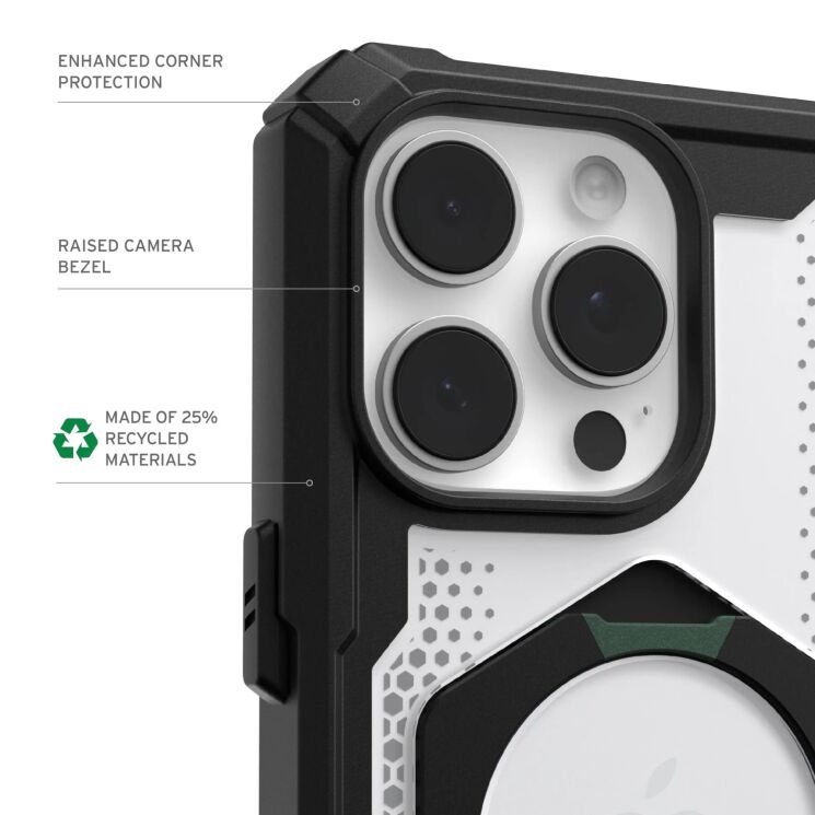 Защитный чехол URBAN ARMOR GEAR (UAG) Plasma XTE Pro для Apple iPhone 16 Pro Max - Ash / Titanium: фото 9 из 12