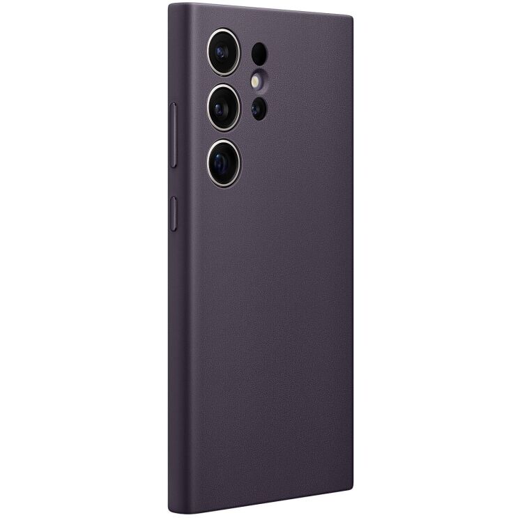 Защитный чехол Vegan Leather Case для Samsung Galaxy S24 Ultra (S928) GP-FPS928HCAVW - Dark Violet: фото 2 из 5