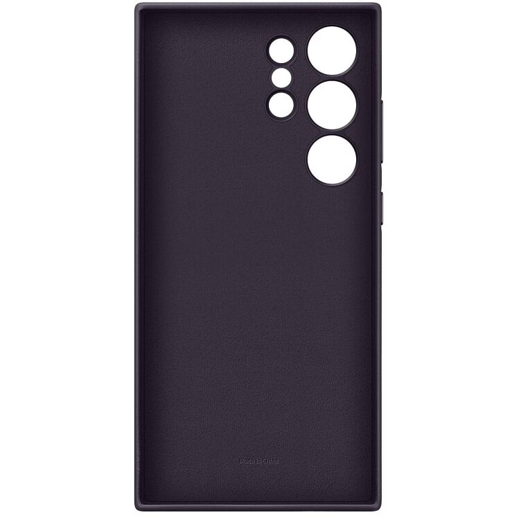 Защитный чехол Vegan Leather Case для Samsung Galaxy S24 Ultra (S928) GP-FPS928HCAVW - Dark Violet: фото 5 из 5