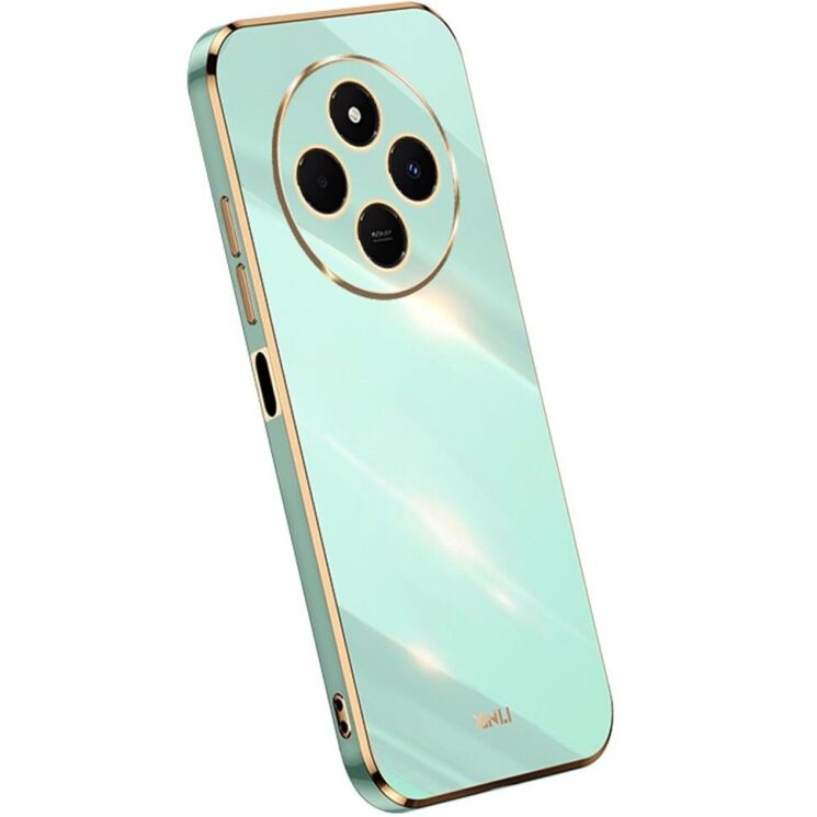 Защитный чехол XINLI Porcelain Design для Xiaomi Redmi 14C / Redmi A4 5G / Poco C75 - Cyan: фото 1 из 9