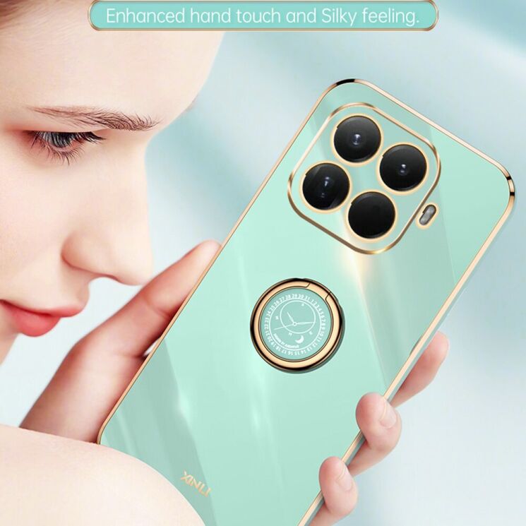 Захисний чохол XINLI Porcelain Ring для Xiaomi 15T Pro - Cyan: фото 4 з 5