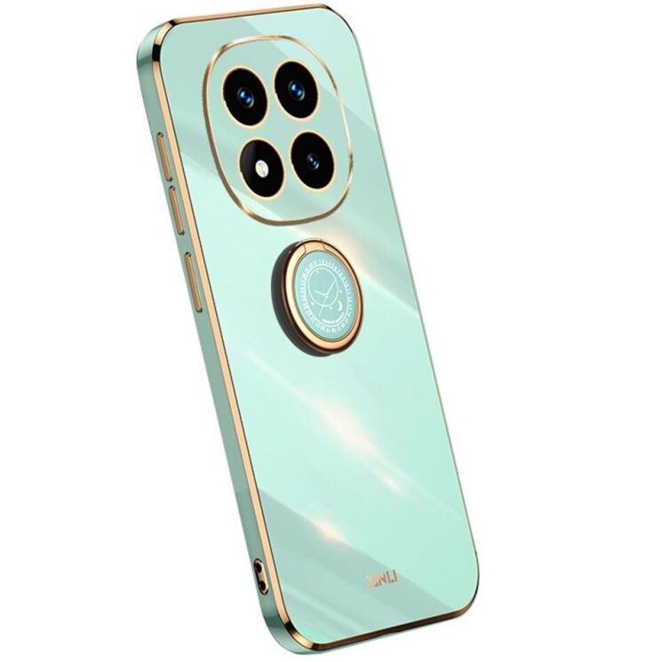 Захисний чохол XINLI Porcelain Ring для Xiaomi Redmi Note 14 Pro - Cyan: фото 1 з 6
