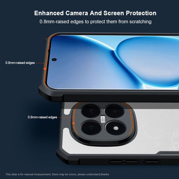 Защитный чехол XUNDD Rugged Case для Xiaomi Redmi Note 15 Pro Plus / Poco M8 Pro 5G - Black: фото 3 из 7