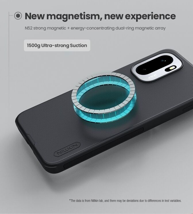 Защитный (PC+TPU) чехол NILLKIN Frosted Shield Pro Magnetic для OnePlus 15R / Ace 6 / Ace 6T - Black: фото 12 из 18