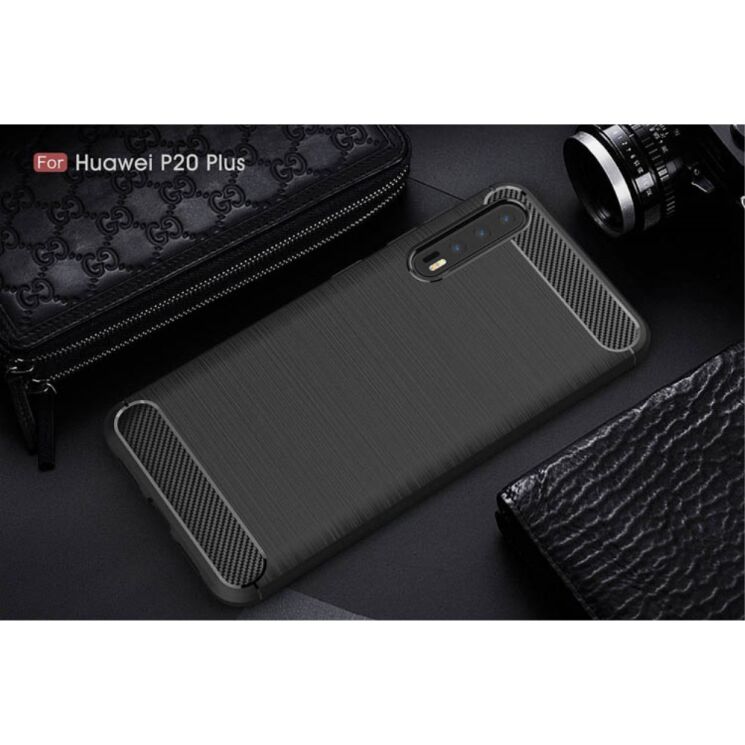 Силиконовый (TPU) чехол UniCase Carbon для Huawei P20 Pro - Black (187602B) Силиконовый (TPU) чехол UniCase Carbon для Huawei P20 Pro - Black: фото 2 из 11