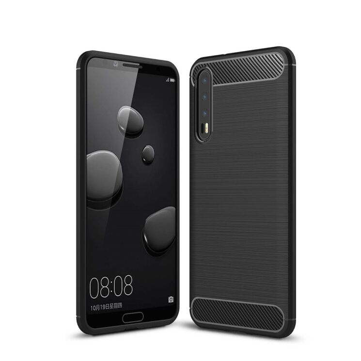Силиконовый (TPU) чехол UniCase Carbon для Huawei P20 Pro - Black (187602B) Силиконовый (TPU) чехол UniCase Carbon для Huawei P20 Pro - Black: фото 1 из 11