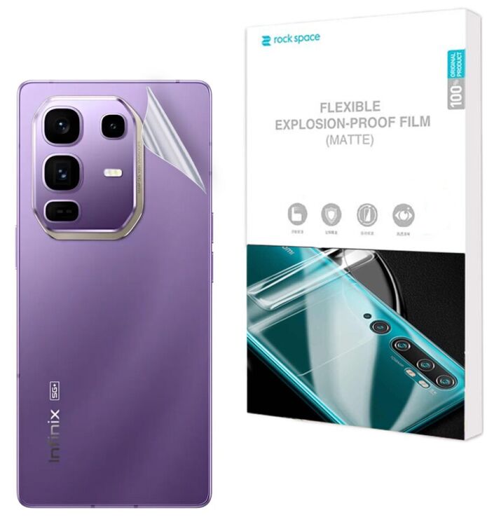 Антиблікова плівка на задню панель RockSpace Explosion-Proof Matte для Infinix Note 50 Pro Plus: фото 1 з 9